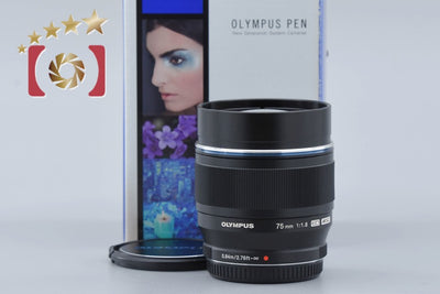 [Used] OLYMPUS Olympus M.ZUIKO DIGITAL ED 75mm f/1.8 Black with original box