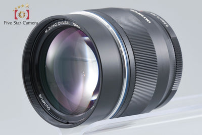 [Used] OLYMPUS Olympus M.ZUIKO DIGITAL ED 75mm f/1.8 Black with original box