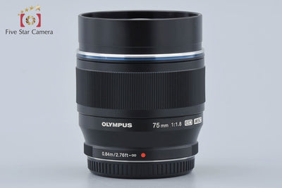 [Used] OLYMPUS Olympus M.ZUIKO DIGITAL ED 75mm f/1.8 Black with original box