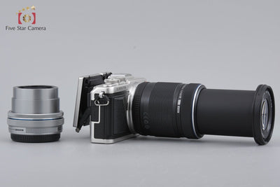 [Used] OLYMPUS Olympus PEN Lite E-PL7 EZ Double Zoom Kit Silver, Low Shutter Count, With Original Box