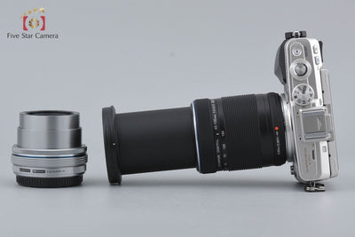 [Used] OLYMPUS Olympus PEN Lite E-PL7 EZ Double Zoom Kit Silver, Low Shutter Count, With Original Box