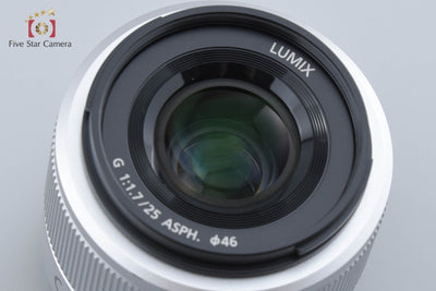 [Used] Panasonic LUMIX G 25mm f/1.7 ASPH. H-H025 Silver