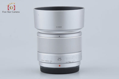 [Used] Panasonic LUMIX G 25mm f/1.7 ASPH. H-H025 Silver