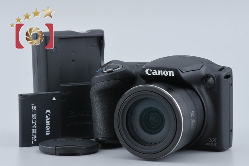 [Used] Canon PowerShot SX400 IS Black Compact Digital Camera