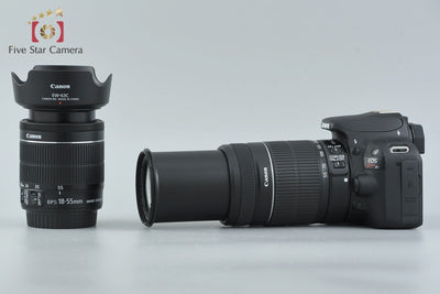 [Used] Canon EOS Kiss X7 Double Zoom Kit Black - Low Shutter Count
