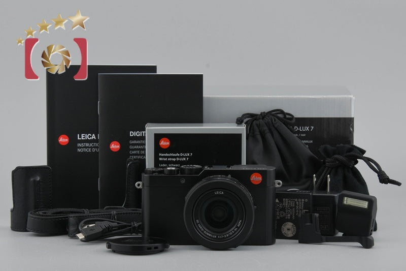 Used: Leica D-LUX 7 Black Compact Digital Camera with Original Box