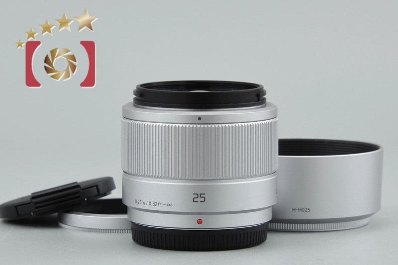 【Used】Panasonic LUMIX G 25mm f/1.7 ASPH. H-H025 Silver