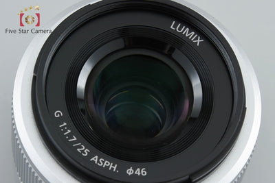【Used】Panasonic LUMIX G 25mm f/1.7 ASPH. H-H025 Silver