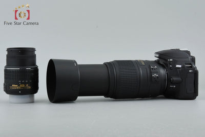 [Used] Nikon D5500 Black Double Zoom Kit, Low Shutter Count