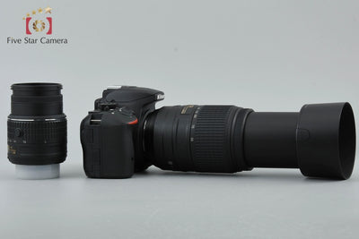 [Used] Nikon D5500 Black Double Zoom Kit, Low Shutter Count