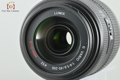 Used Panasonic LUMIX G VARIO 45-200mm f/4-5.6 MEGA O.I.S. H-FS045200