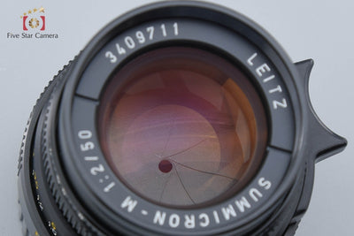 [Used] Leica Summicron-M 50mm f/2 E39 3rd Generation Black