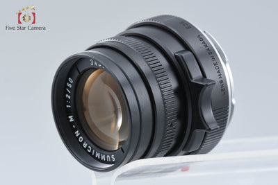 [Used] Leica Summicron-M 50mm f/2 E39 3rd Generation Black