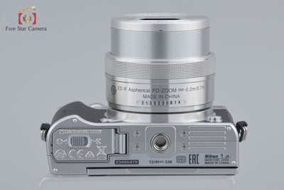 [Used] Nikon 1 J5 Silver Standard Power Zoom Lens Kit, Low Shutter Count
