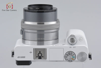 Used: SONY Sony α6000 ILCE-6000L White Power Zoom Lens Kit, Low Shutter Count