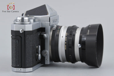 [Used] Nikon F Eye-level Silver Early Model + NIKKOR-H Auto 50mm f/2