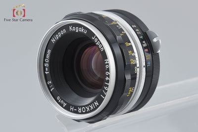 [Used] Nikon F Eye-level Silver Early Model + NIKKOR-H Auto 50mm f/2