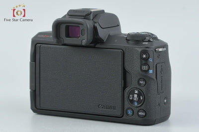 Used: Canon EOS Kiss M EF-M 15-45 IS STM Lens Kit Black, Low Shutter Count