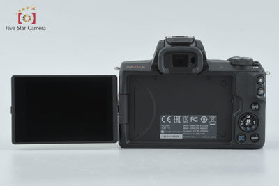 Used: Canon EOS Kiss M EF-M 15-45 IS STM Lens Kit Black, Low Shutter Count