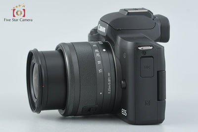 Used: Canon EOS Kiss M EF-M 15-45 IS STM Lens Kit Black, Low Shutter Count