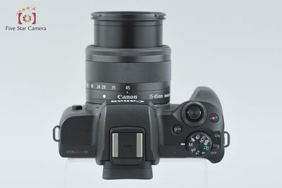 Used: Canon EOS Kiss M EF-M 15-45 IS STM Lens Kit Black, Low Shutter Count