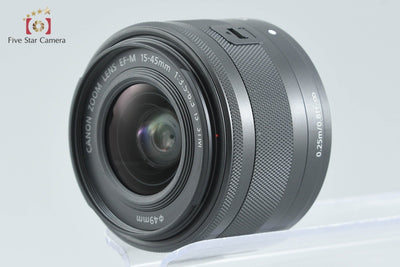 Used: Canon EOS Kiss M EF-M 15-45 IS STM Lens Kit Black, Low Shutter Count