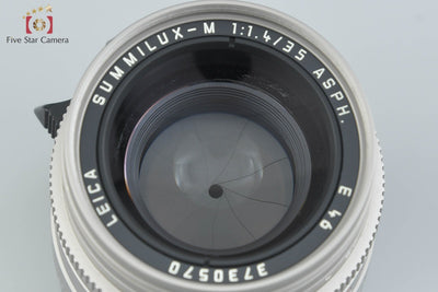 Used Leica SUMMILUX-M 35mm f/1.4 ASPH. E16 11859 Titanium with Original Box