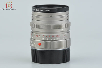 Used Leica SUMMILUX-M 35mm f/1.4 ASPH. E16 11859 Titanium with Original Box