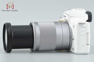 [Used] Canon EOS Kiss M White EF-M 18-150 IS STM Lens Kit