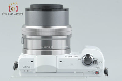 [Used] SONY Sony α5000 ILCE-5000 Power Zoom Lens Kit White International Version, Low Shutter Count
