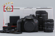 [Used] Canon EOS Kiss X9i Double Zoom Kit, low shutter count, with original box