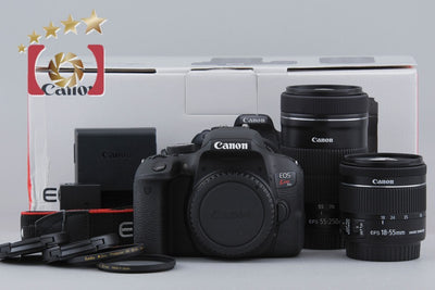 [Used] Canon EOS Kiss X9i Double Zoom Kit, low shutter count, with original box