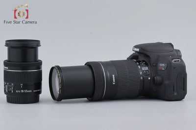 [Used] Canon EOS Kiss X9i Double Zoom Kit, low shutter count, with original box