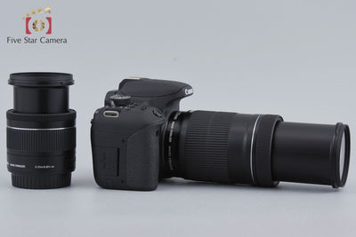 [Used] Canon EOS Kiss X9i Double Zoom Kit, low shutter count, with original box