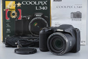 [Used] Nikon COOLPIX L340 Compact Digital Camera with Original Box