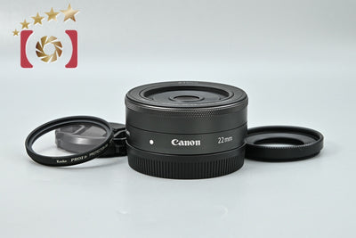 【中古】Canon キヤノン EF-M 22mm f/2 STM ブラック
