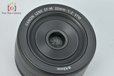 【中古】Canon キヤノン EF-M 22mm f/2 STM ブラック