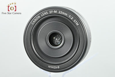 【中古】Canon キヤノン EF-M 22mm f/2 STM ブラック