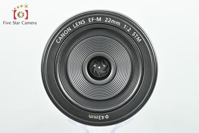【中古】Canon キヤノン EF-M 22mm f/2 STM ブラック