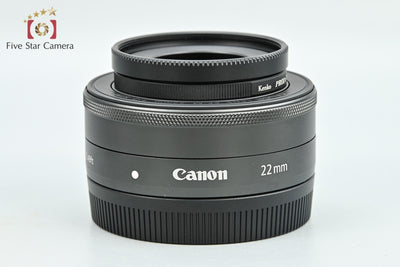 【中古】Canon キヤノン EF-M 22mm f/2 STM ブラック