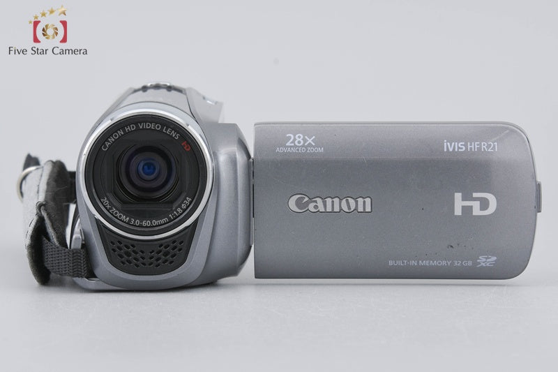中古】Canon キヤノン iVIS HF R21 シルバー ビデオカメラ – Five Star