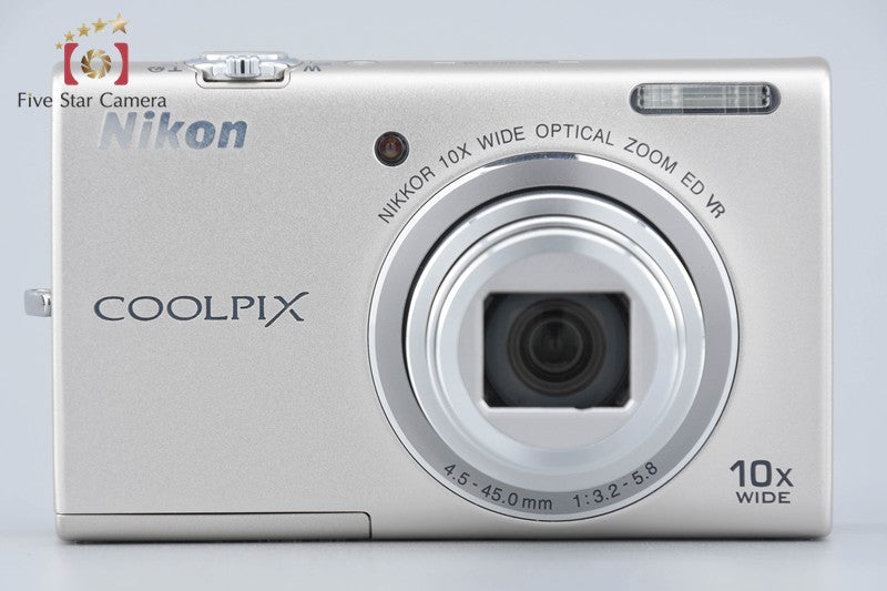 中古】Nikon ニコン COOLPIX S6200 プラチナムシルバー コンパクト
