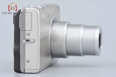 [Used] Nikon COOLPIX S6200 Platinum Silver Compact Digital Camera with Original Box