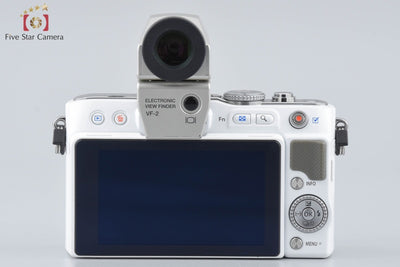 [Used] OLYMPUS PEN Lite E-PL3 White + M.ZUIKO DIGITAL 45mm f/1.8 Low Shutter Count