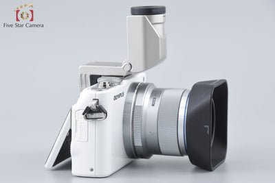 [Used] OLYMPUS PEN Lite E-PL3 White + M.ZUIKO DIGITAL 45mm f/1.8 Low Shutter Count