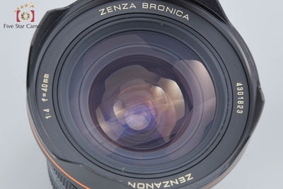 【中古】ZENZA BRONICA ゼンザブロニカ ZENZANON-S 40mm f/4 SQ用 2025.12月 オーバーホール済み