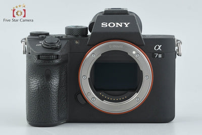 【Used】SONY α7 III ILCE-7M3 Black Mirrorless Interchangeable Lens Camera, Low Shutter Count