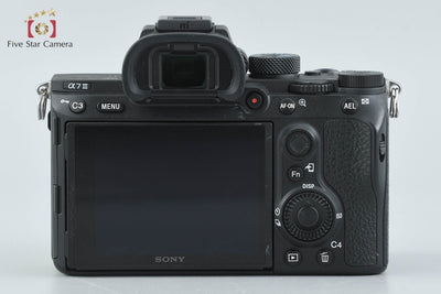 【Used】SONY α7 III ILCE-7M3 Black Mirrorless Interchangeable Lens Camera, Low Shutter Count
