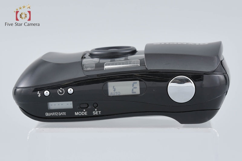 中古】OLYMPUS オリンパス μ[mju:] ミュー ブラック コンパクト