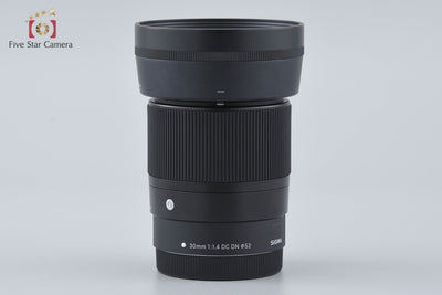 【中古】SIGMA シグマ 30mm f/1.4 DC DN Contemporary キヤノンEF-M用